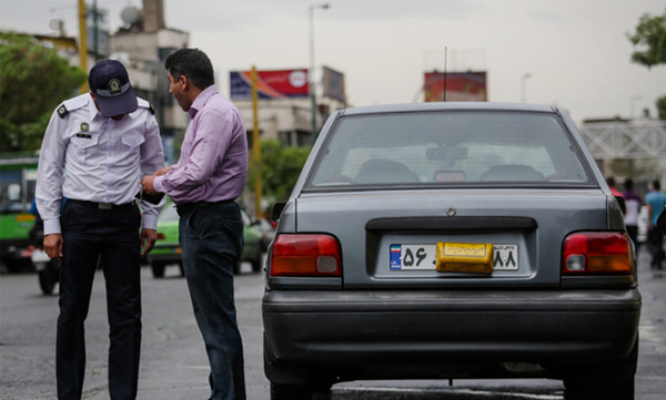 برخورد و مجازات حبس برای دستکاری عمدی پلاک خودرو
