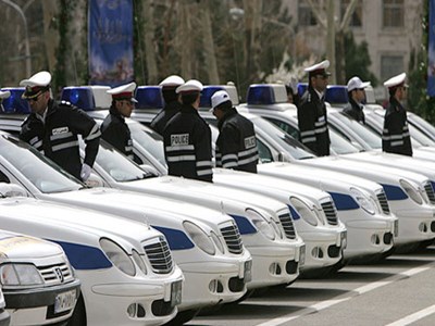 تصادف بنز پلیس تهران بزرگ