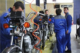 موتورسیکلت مشمول خسارت توقف در تعمیرگاه شد