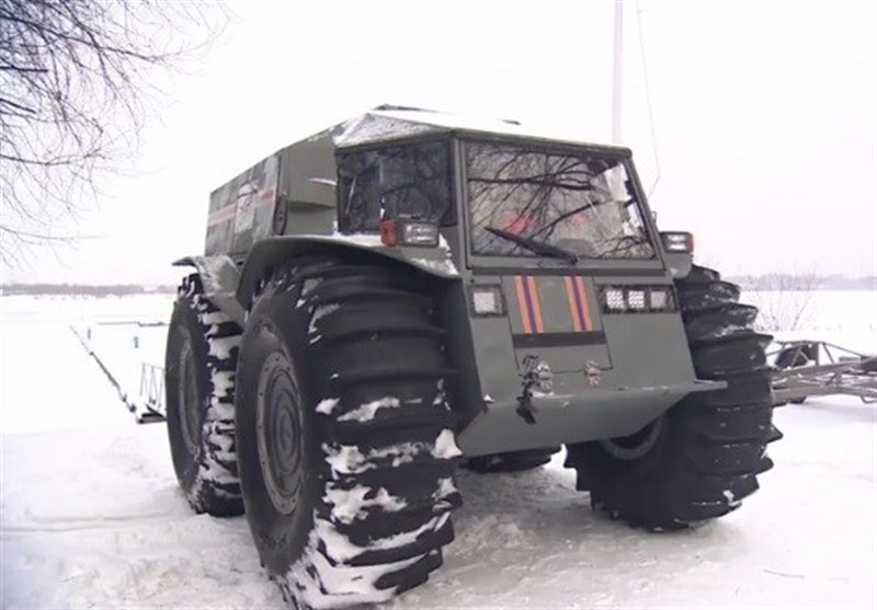 خودروی منحصربه‌فرد روس‌ها برای نبرد با برف و یخ