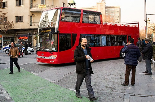 اتوبوس دو طبقه جدید در تهران