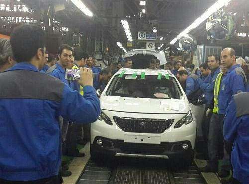 اولین دستگاه از پژو ۲۰۰۸ در ایران خودرو تولید شد
