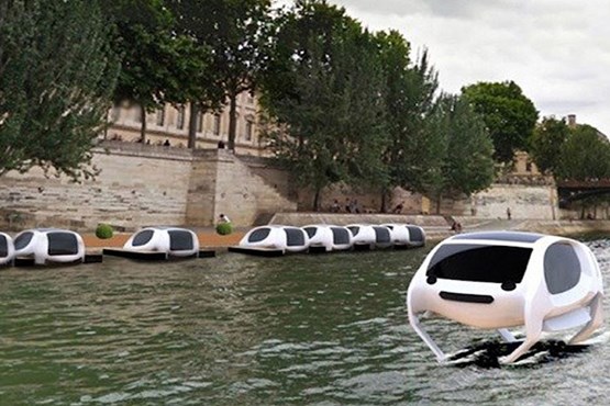 تاکسی‌هایی که روی آب حرکت می‌کنند +عکس