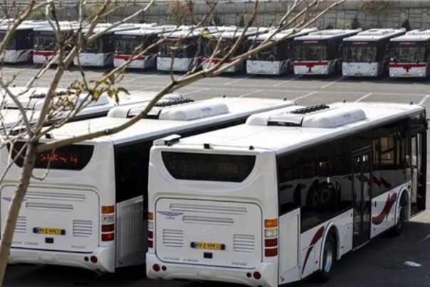 اتوبوس‌های اجاره‌ای پاکستانی و ترک  در خدمت زائران اربعین